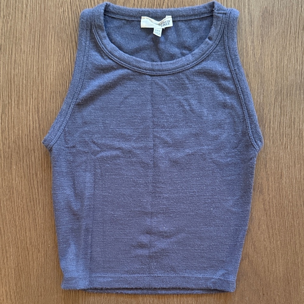 Wilfred Sleeveless Charcoal Tank Top